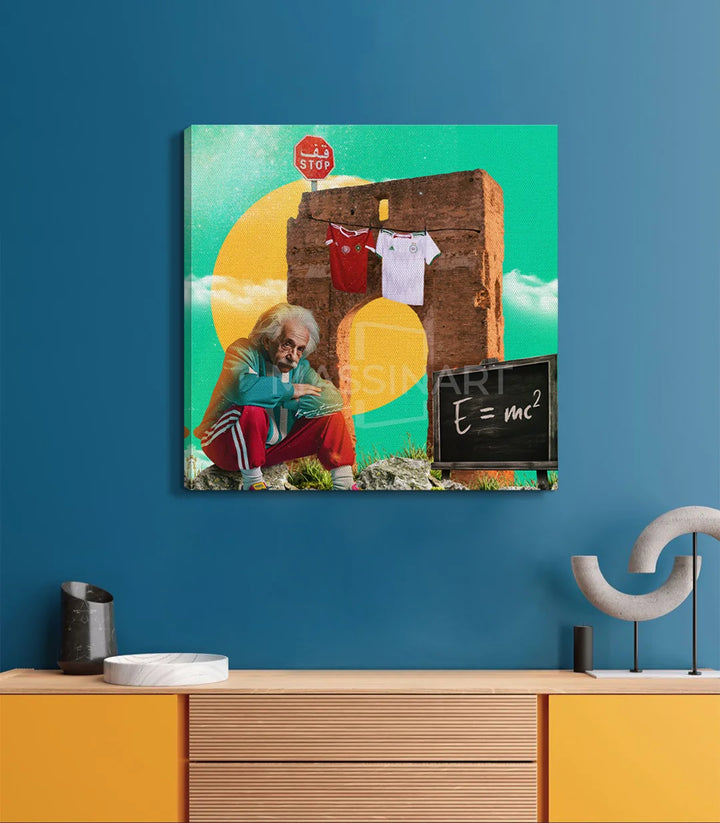 3elalshtein - signé par l'artiste Kawtar BRZ. – Massinart