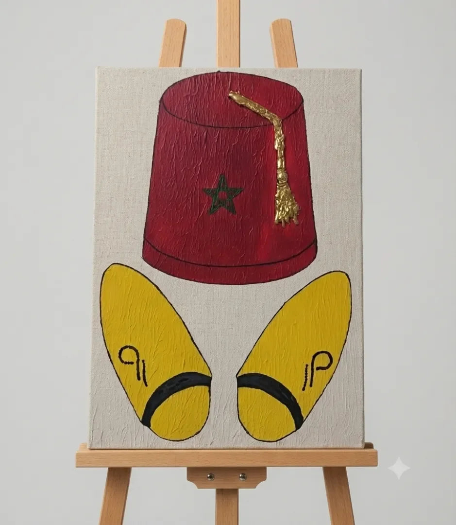 L'âme marocaine - signe par l'artiste "Mounia Lemrozi"