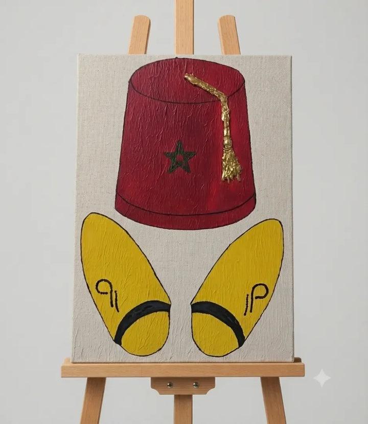 L'âme marocaine - signe par l'artiste "Mounia Lemrozi"