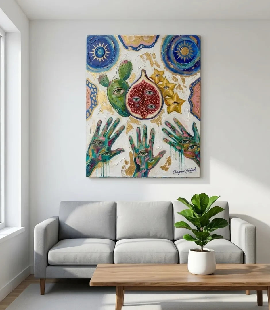 Âme Marocaine Mystique - signe par l'artiste "Chaymae Boukouk"