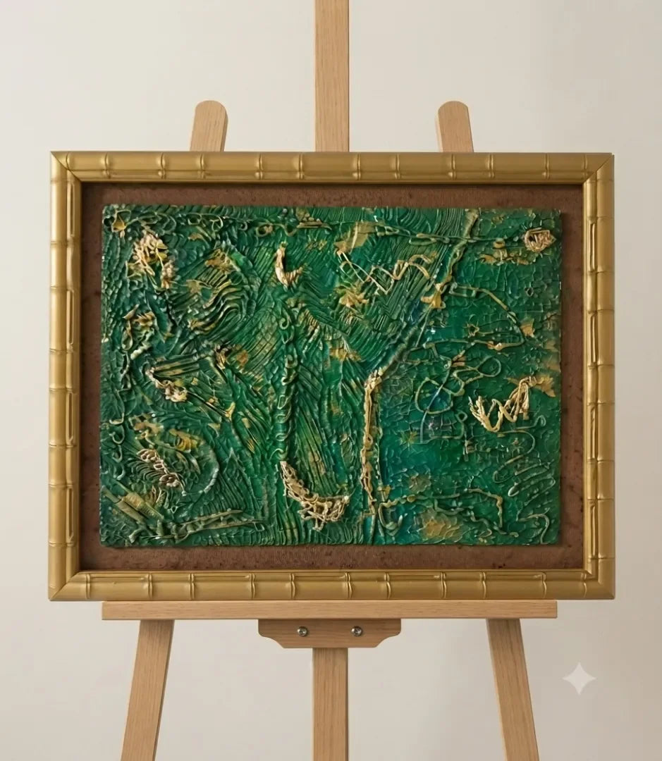 Nature en relief - signe par l'artiste "Mounia Lemrozi"