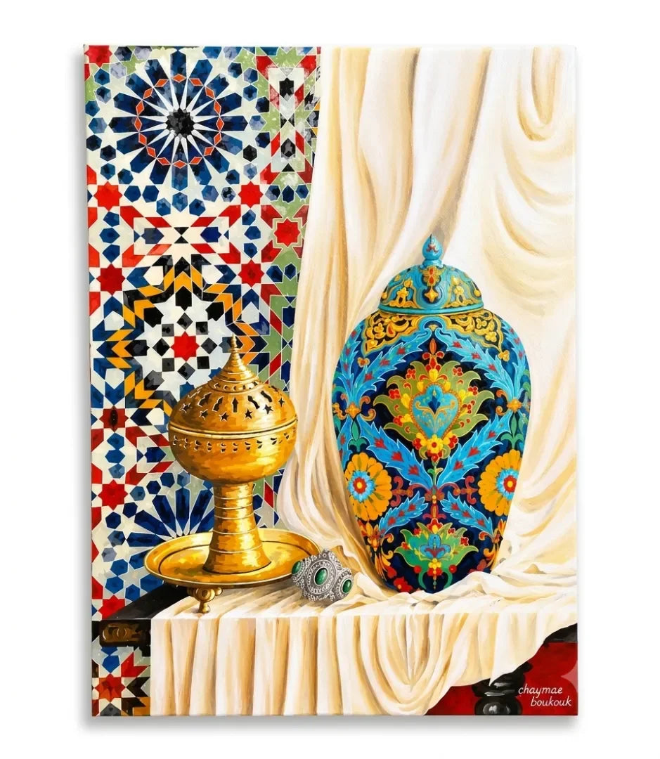 Éclat du Patrimoine Marocain - signe par l'artiste "Chaymae Boukouk"