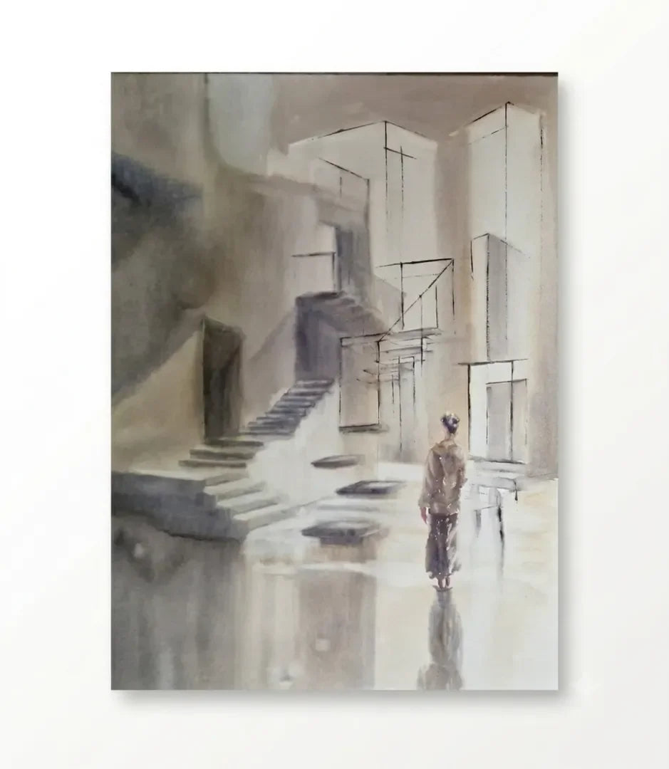 Entre les espaces - signe par l'artiste "Iryna Grytsenko"