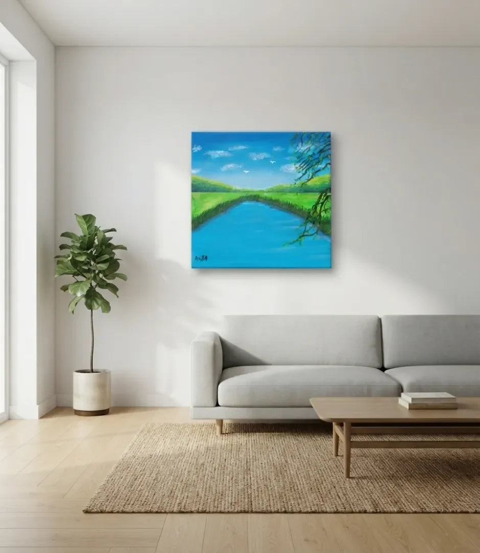 Échappée champêtre - signe par l'artiste "Aicha Zouhair"
