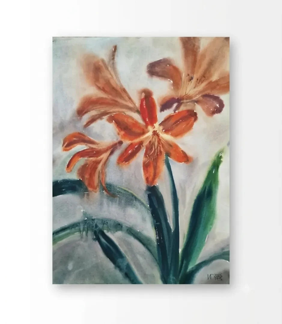 Ma clivia - signe par l'artiste "Iryna Grytsenko"