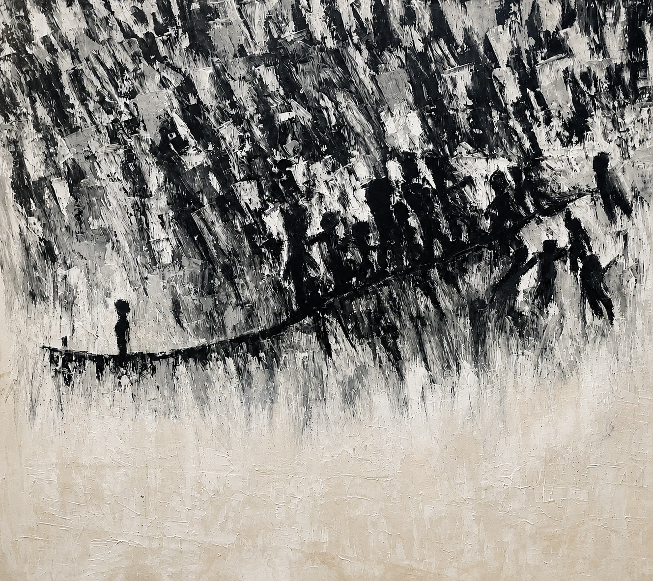 La foule et l’absent