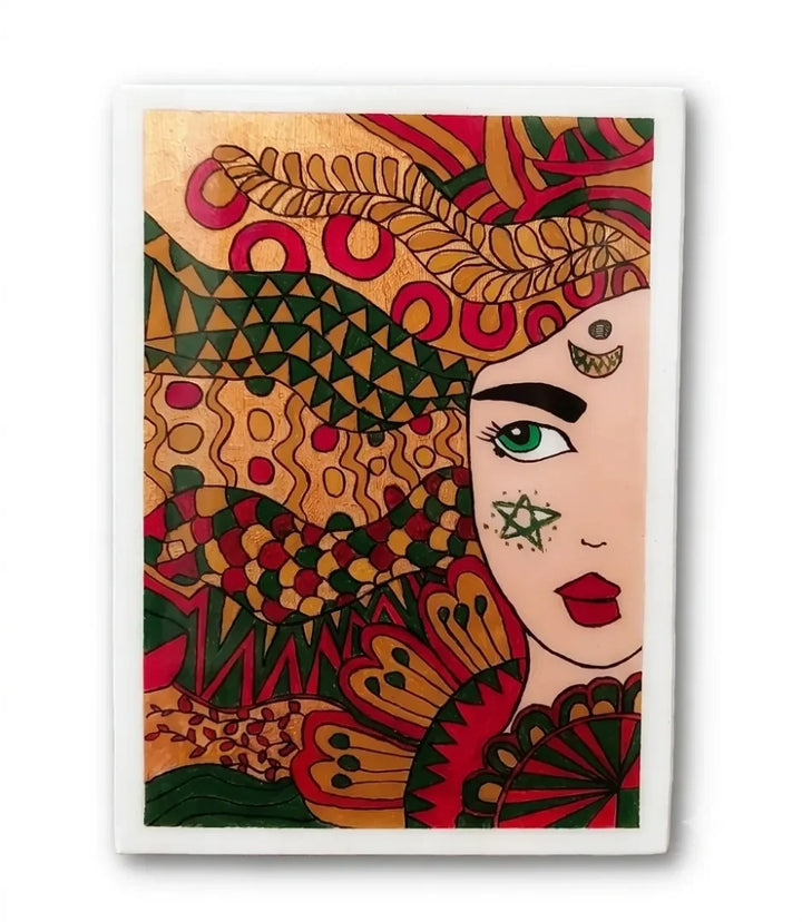 L'âme marocaine - signe par l'artiste "Mounia Lemrozi"