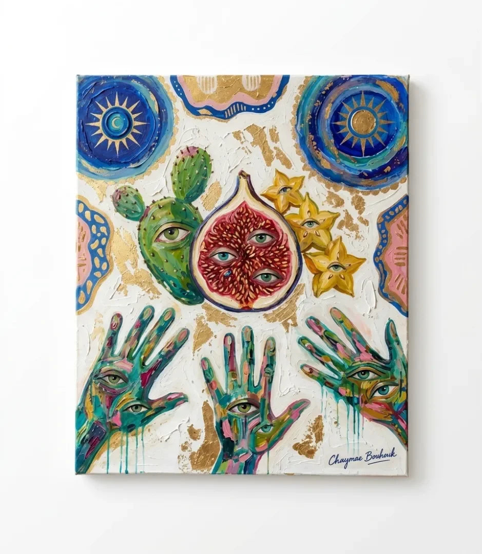 Âme Marocaine Mystique - signe par l'artiste "Chaymae Boukouk"