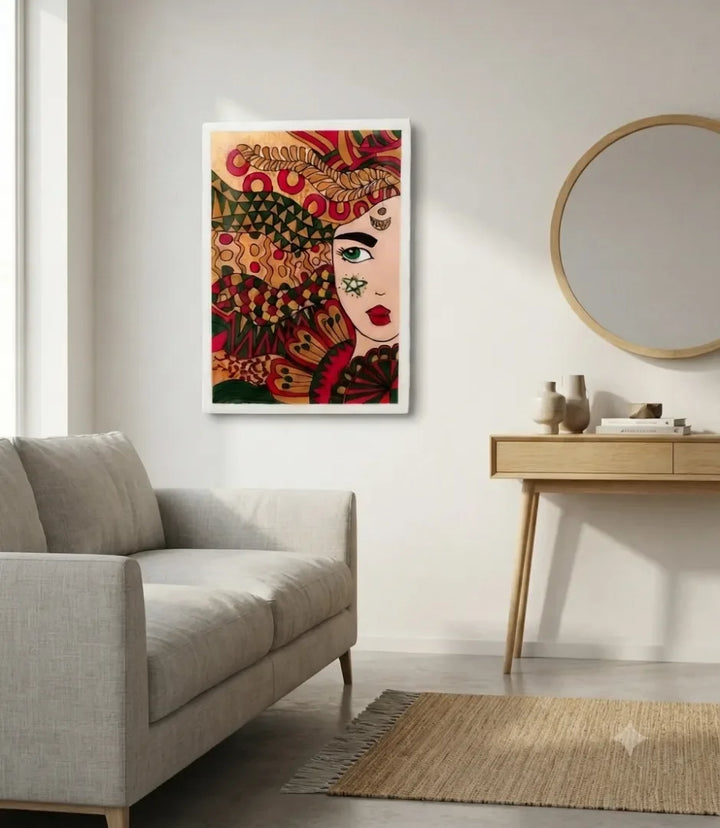 L'âme marocaine - signe par l'artiste "Mounia Lemrozi"