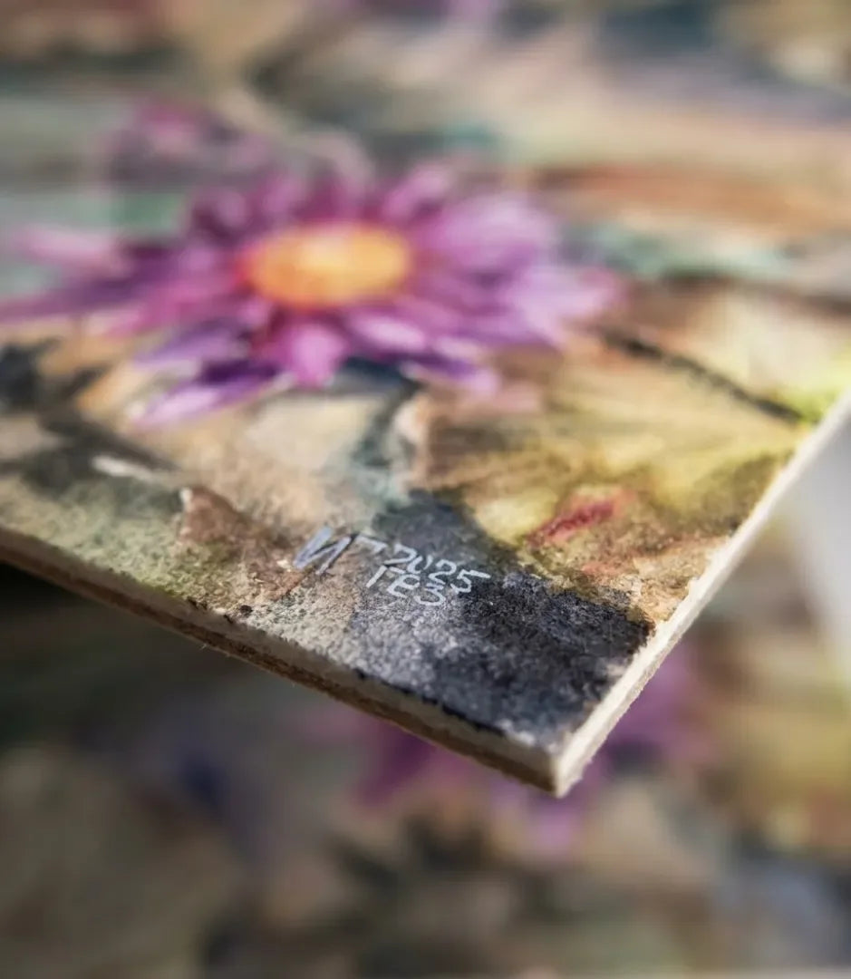 Les lotus de l’île de Lantau - signe par l'artiste "Iryna Grytsenko"