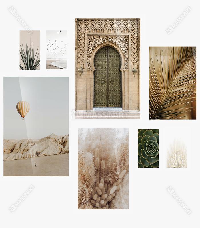 Mur de cadres Moroccan Boho