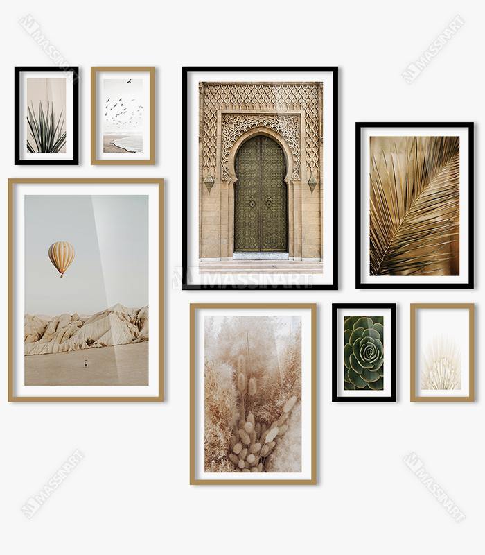 Mur de cadres Moroccan Boho