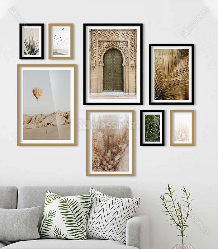 Mur de cadres Moroccan Boho