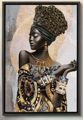 TD133 African Queen 40X60  PREMIUM CADRE NOIR – Massinart