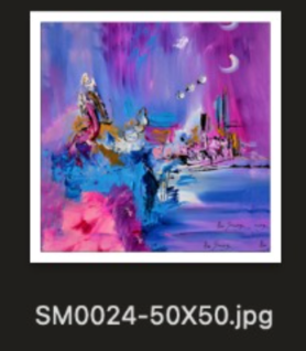 SM0024-50X50 بجودة ديلوكس مع إطار ذهبي