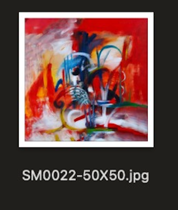 SM0022-50X50 بجودة ديلوكس مع إطار ذهبي