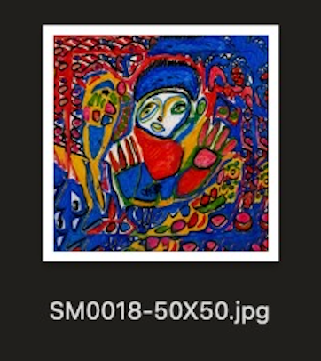 SM0018-50X50 بجودة deluxe مع إطار ذهبي