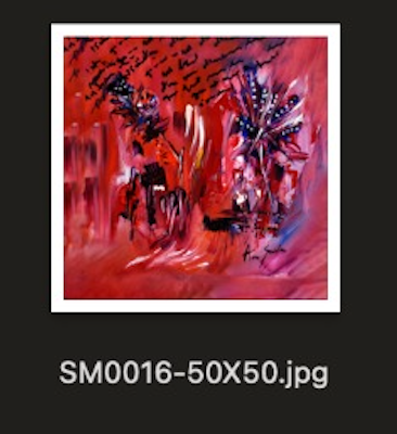 SM0016-50X50 بجودة ديلوكس مع إطار ذهبي