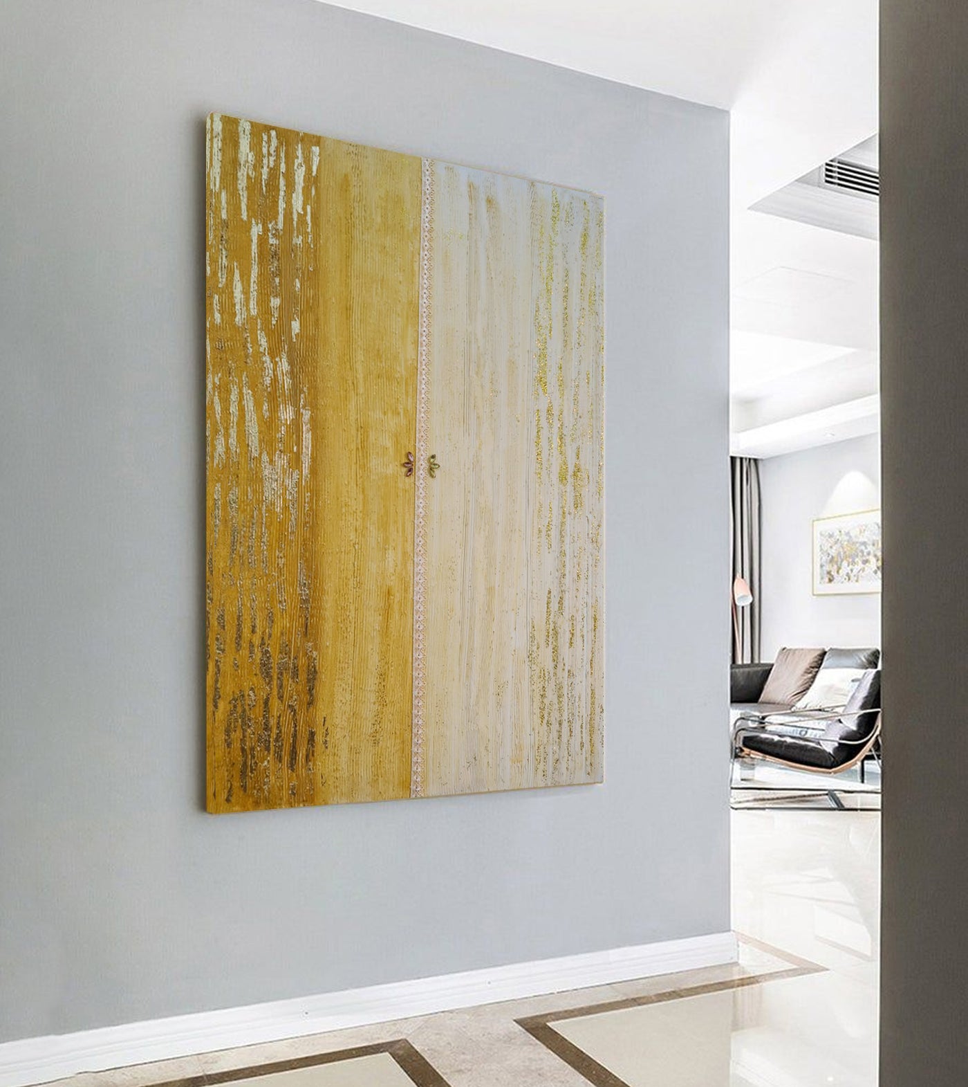 Radiance Jaune- signé par l'artiste Nada ZR.