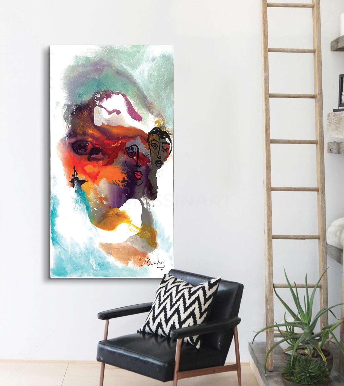 Attente - signé par l'artiste Yasmine BNN.