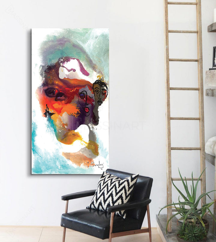 Attente - signé par l'artiste Yasmine BNN. – Massinart