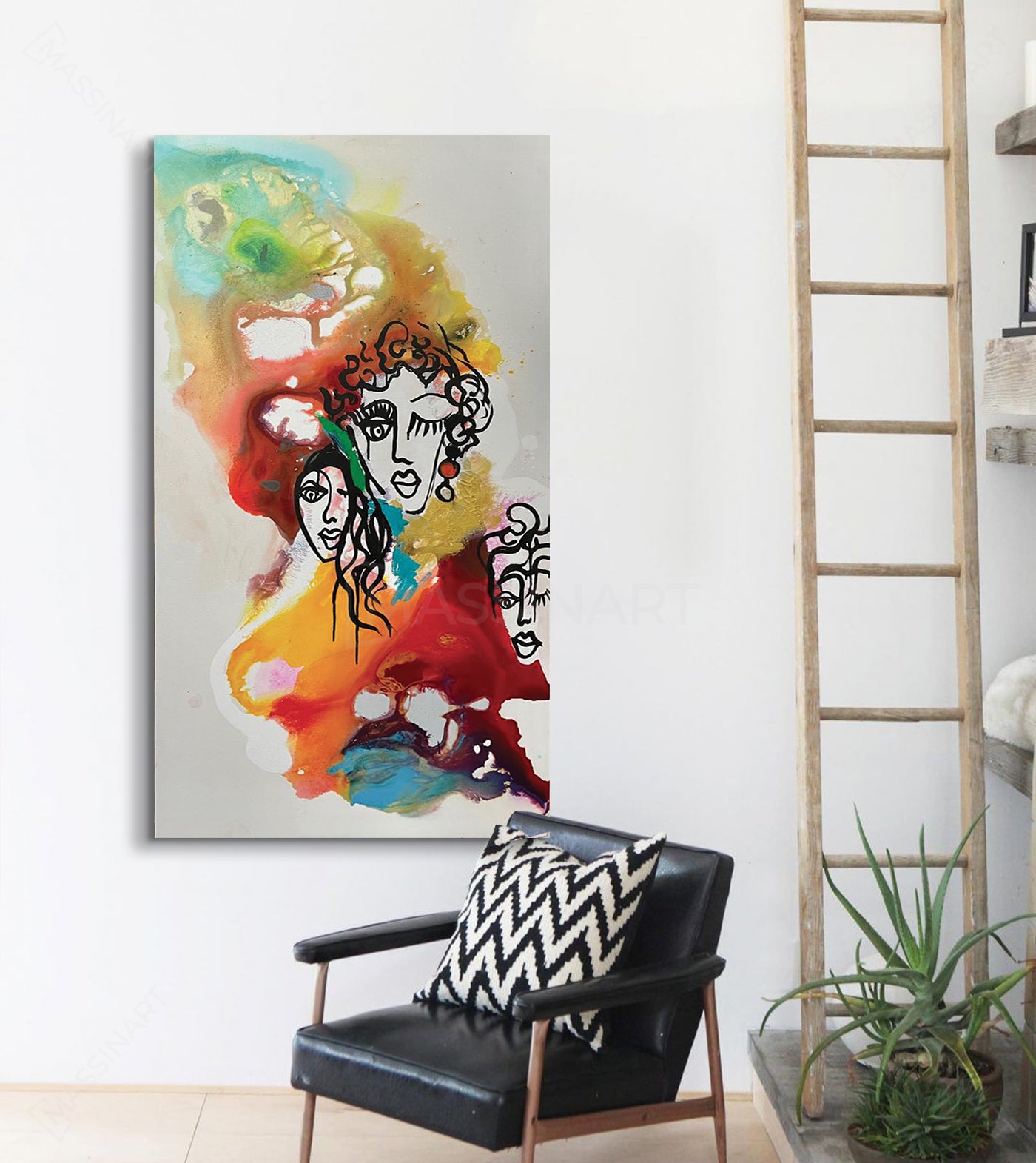 Les fofolles - signé par l'artiste Yasmine BNN.