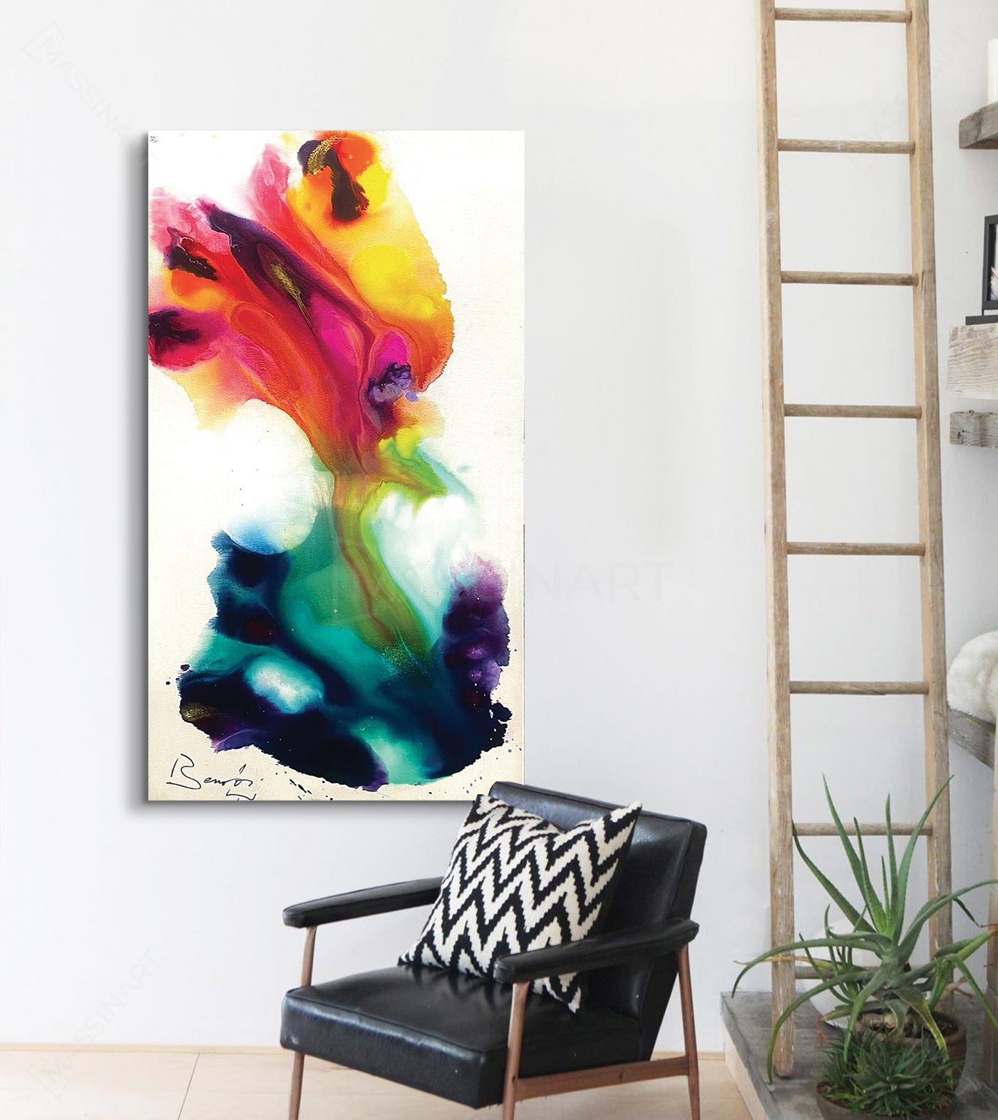 Intensement - signé par l'artiste Yasmine BNN.