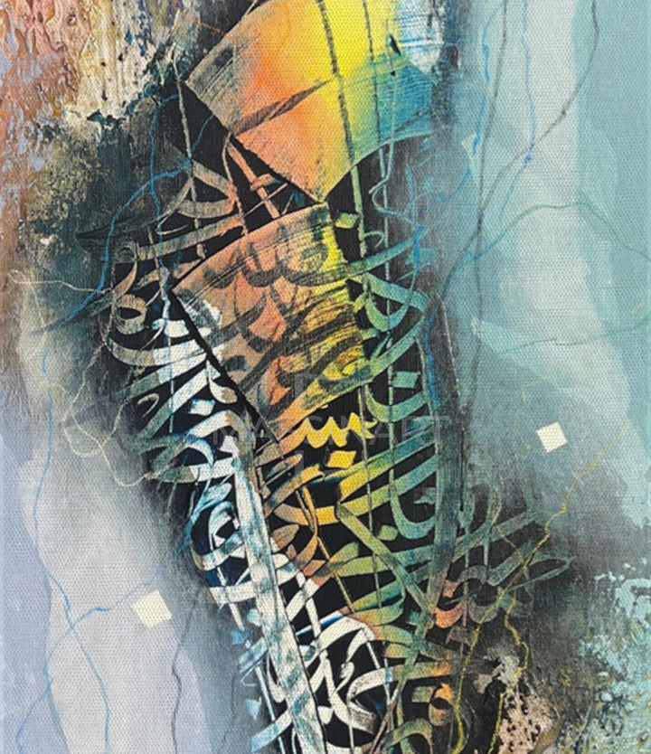 Free Letters 49 - Tableau original signé par l'artiste Abdelkader K. – Massinart