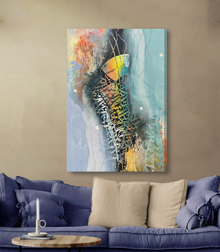Free Letters 49 - Tableau original signé par l'artiste Abdelkader K. – Massinart