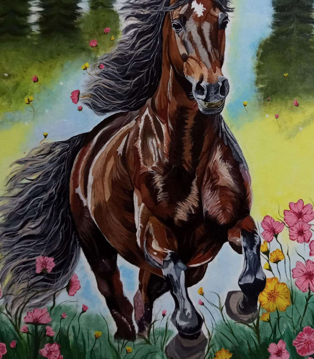 Harmonie en liberté - signé par l'artiste Chaymae Boukouk