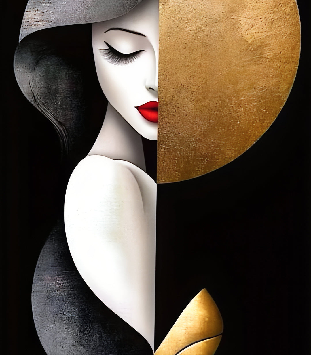 Un visage d'élégance - signé par l'artiste Chaymae Boukouk