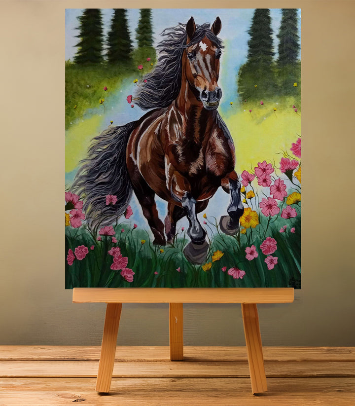 Harmonie en liberté - signé par l'artiste Chaymae Boukouk