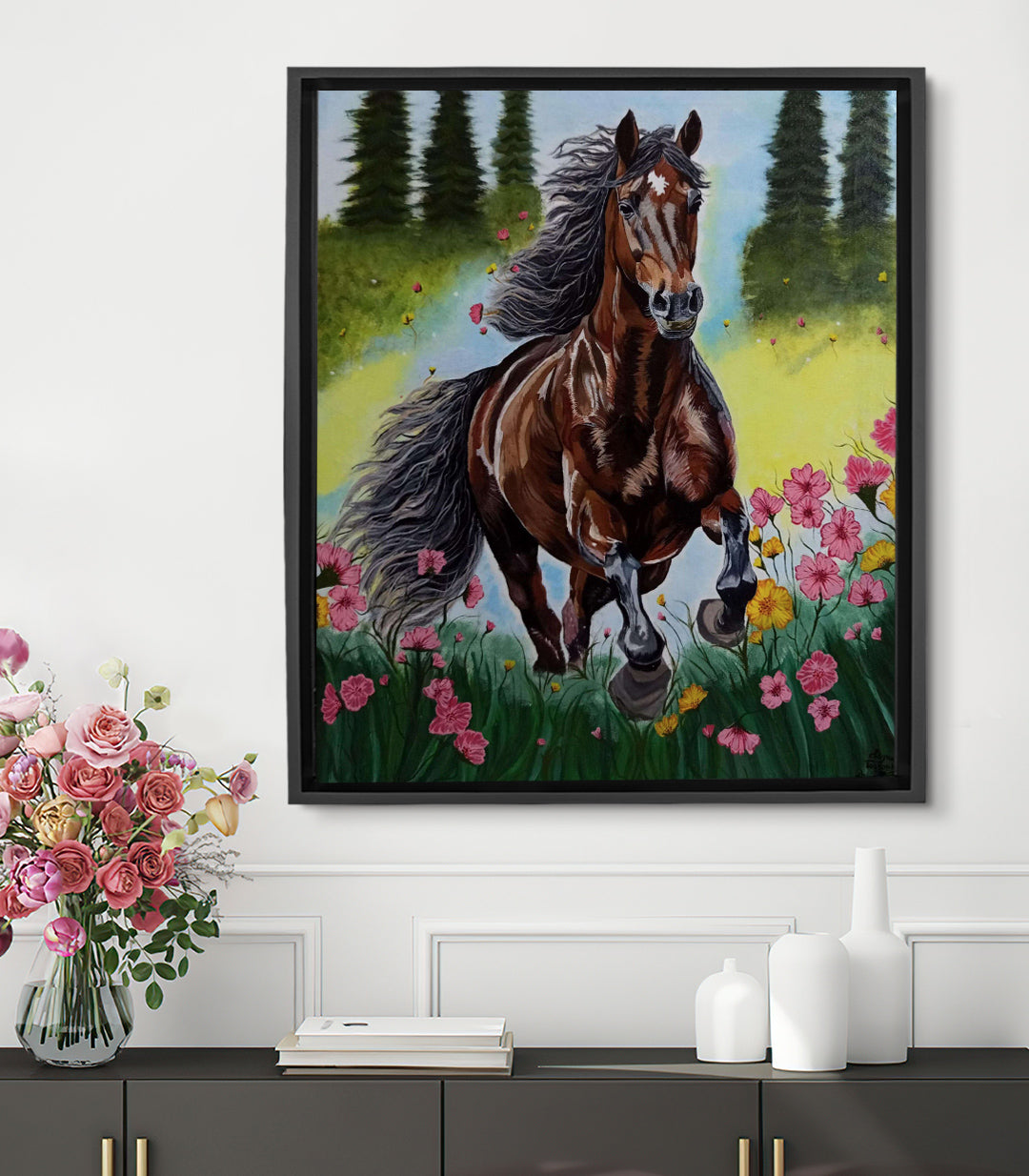 Harmonie en liberté - signé par l'artiste Chaymae Boukouk