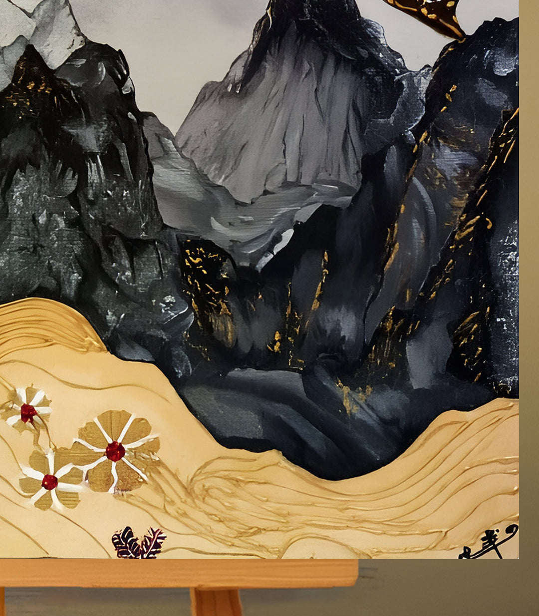 Entre la lumière et la cendre - signé par l'artiste Chaymae Boukouk