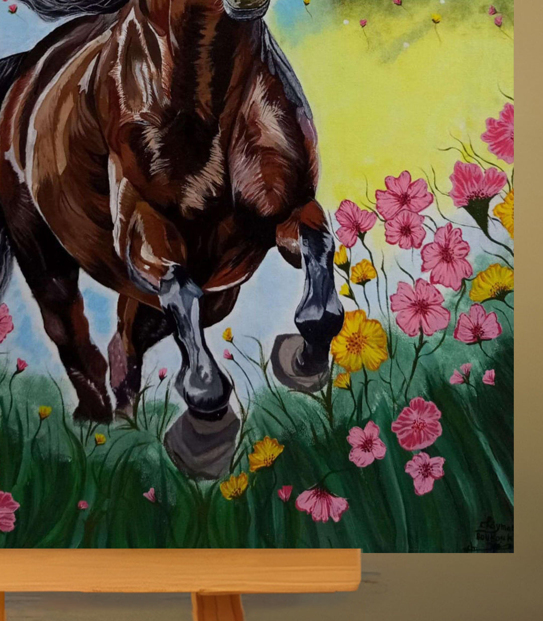 Harmonie en liberté - signé par l'artiste Chaymae Boukouk