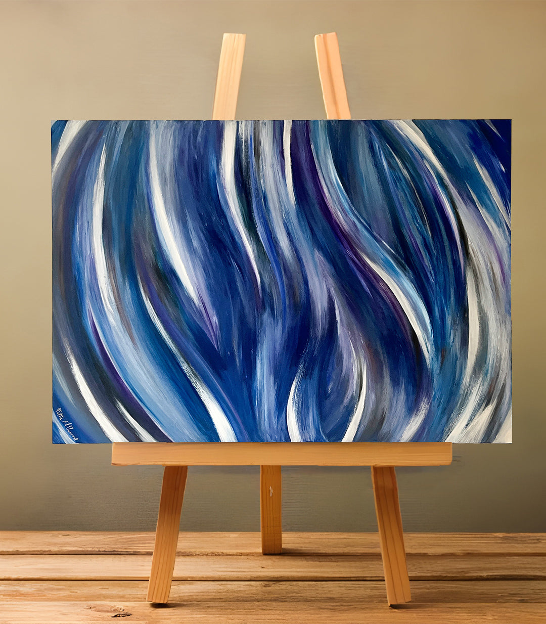 Ecume nocturne - signé par l'artiste Fatine El Mansour