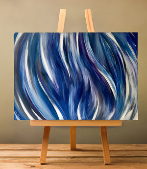 Ecume nocturne - signé par l'artiste Fatine El Mansour