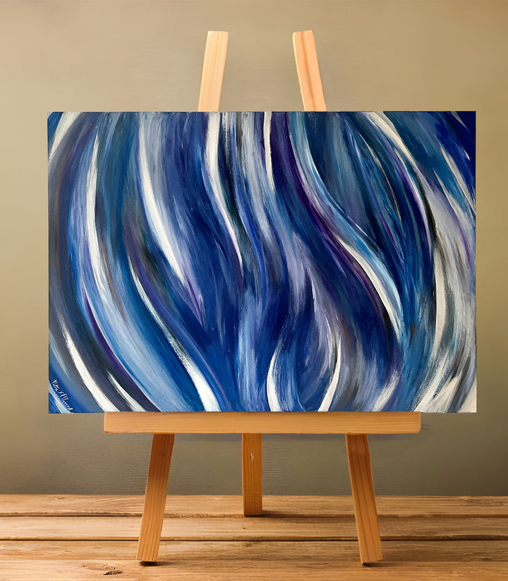 Ecume nocturne - signé par l'artiste Fatine El Mansour