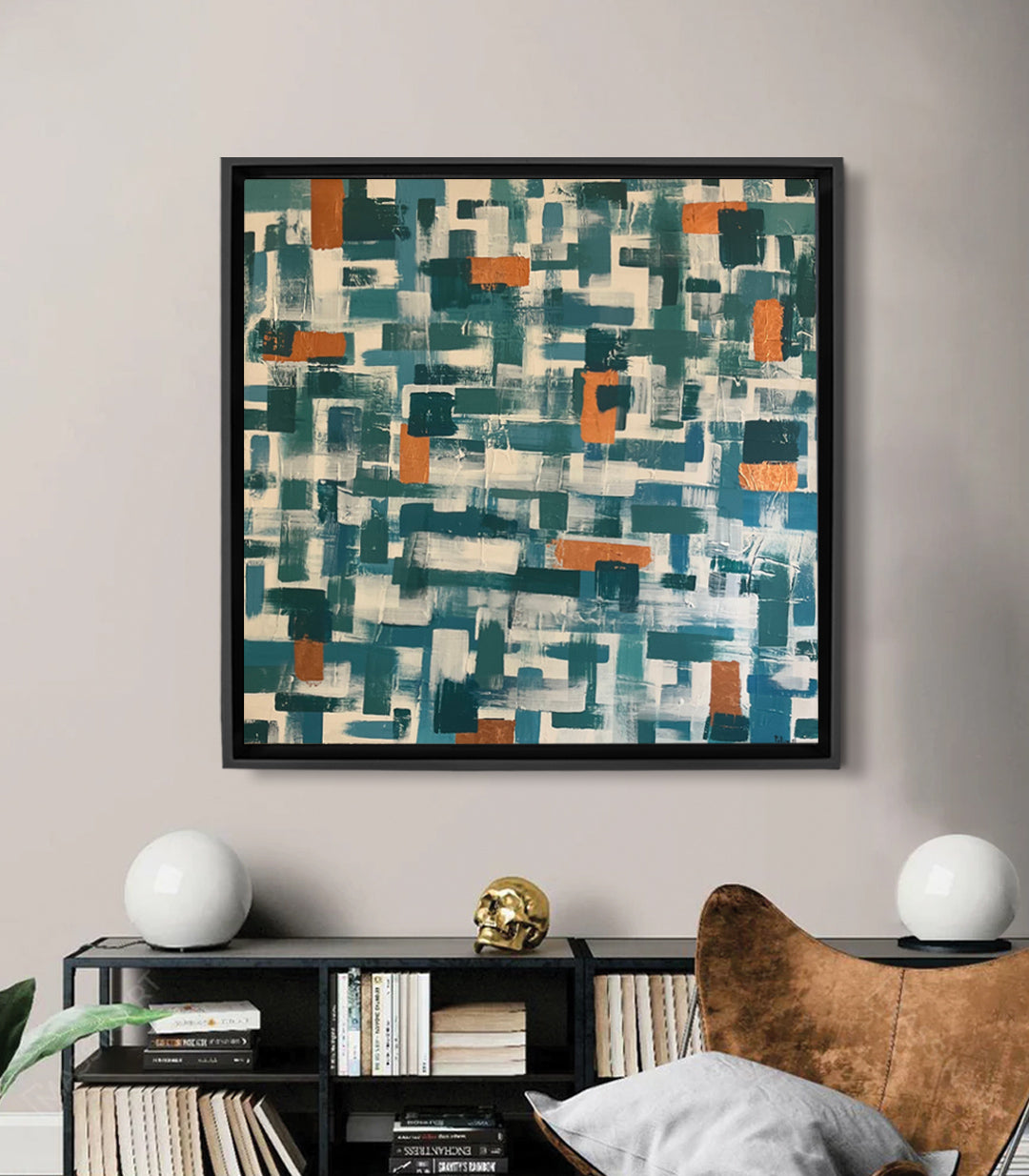 Camaïeu Vert - signé par l'artiste Fatine El Mansour