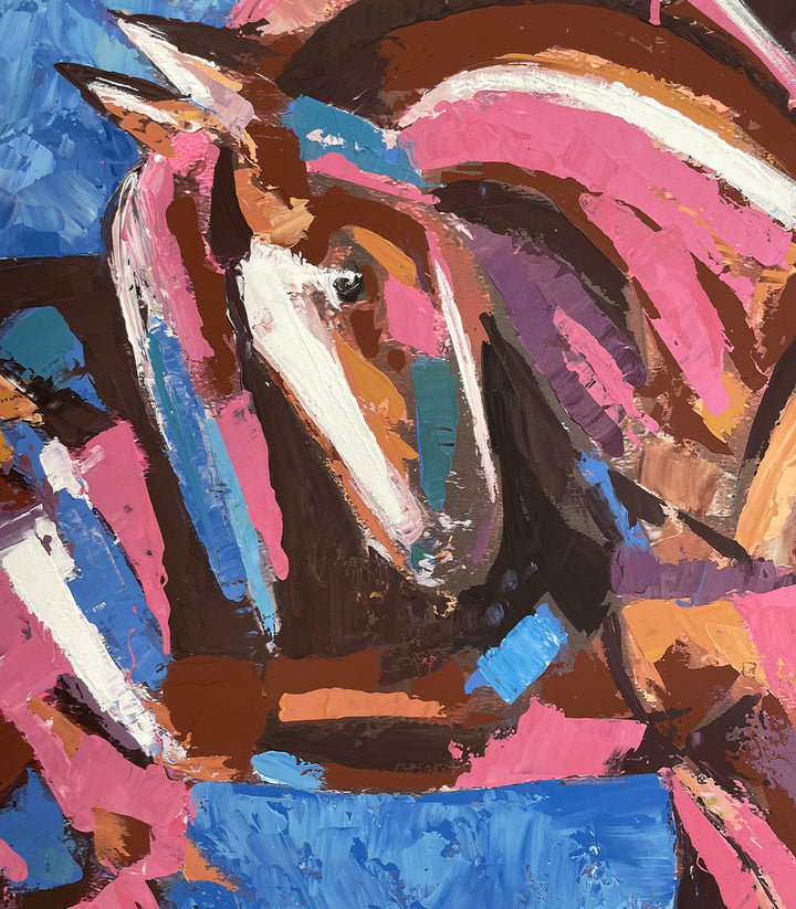 Harmonie Équine - signé par l'artiste Meryem YH. – Massinart