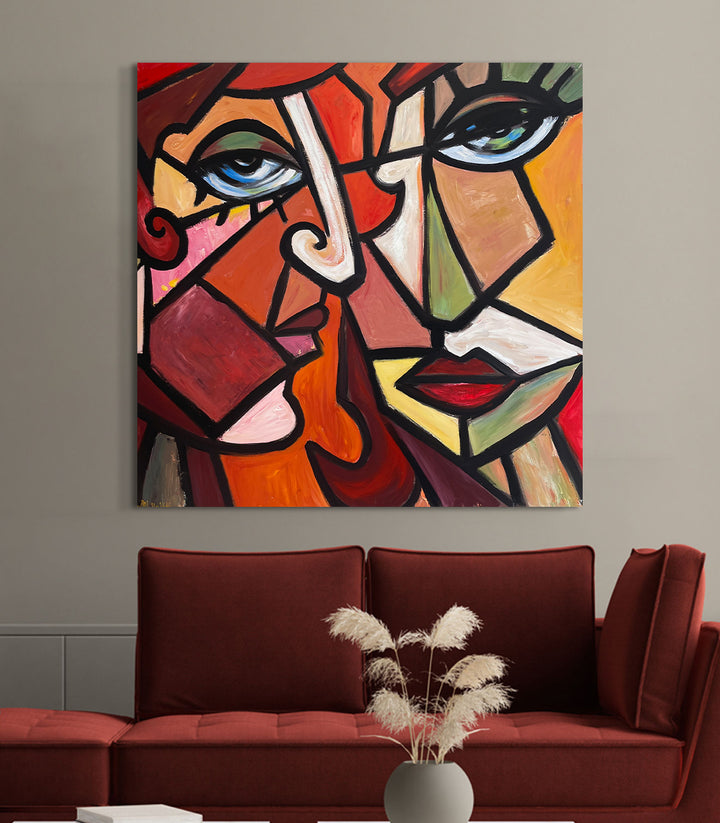 Cubist Emotion - signé par l'artiste Meryem YH. – Massinart