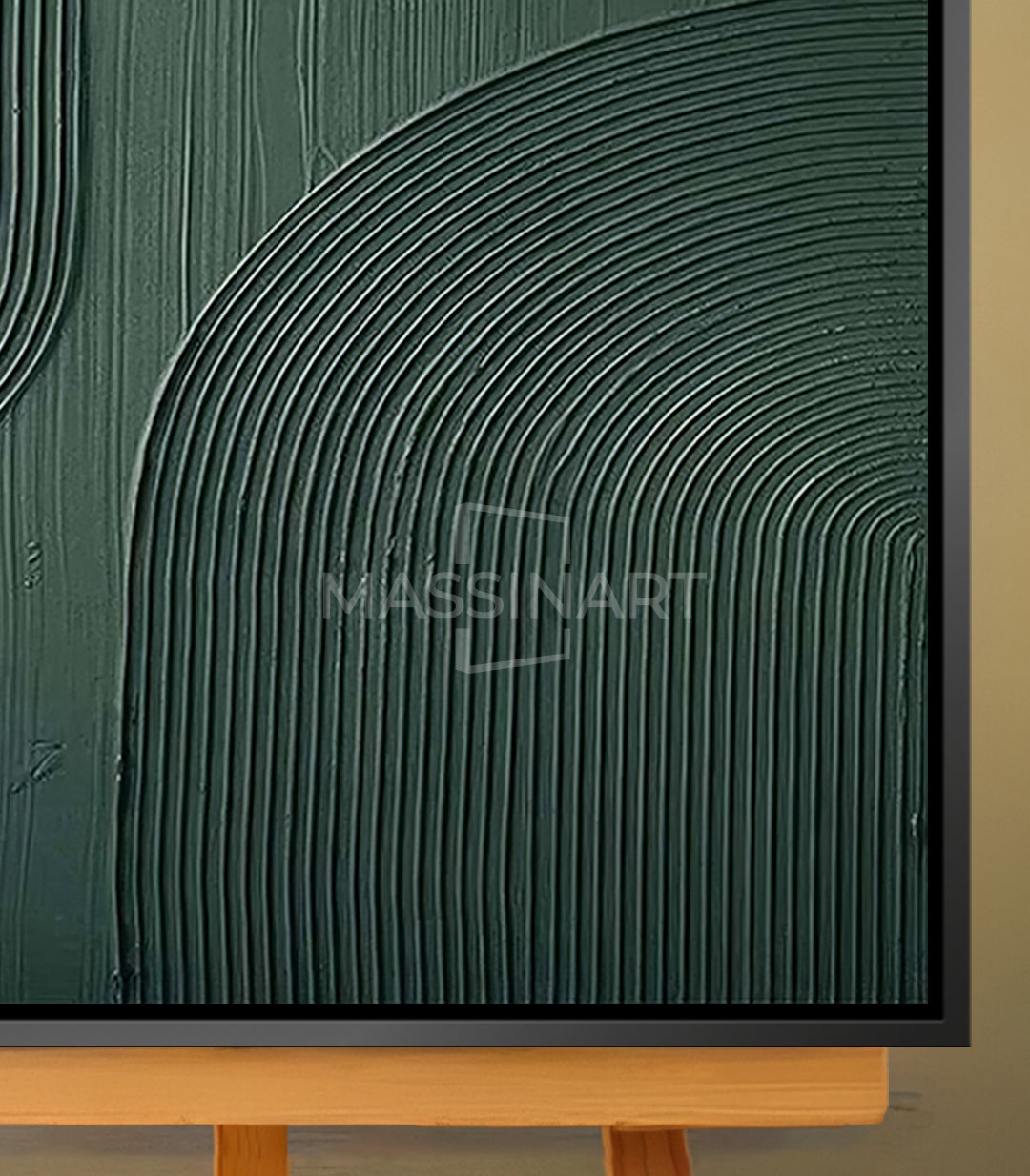 Verde Curvo- signé par l'artiste Dina ZR.