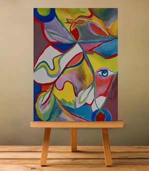 Fragments in Bloom - signé par l'artiste Kawtar Ben Yahia.