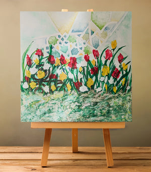 Joie - signé par l'artiste Latifa Tahraoui