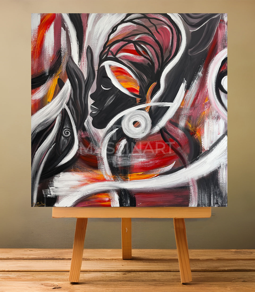 Reine de Saba - signé par l'artiste Meryem YH.