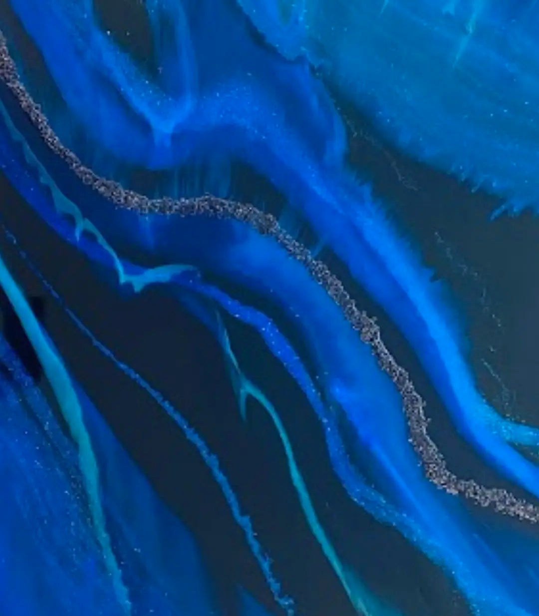 Blue Eclipse - signé par l'artiste Maryam Youssefi – Massinart