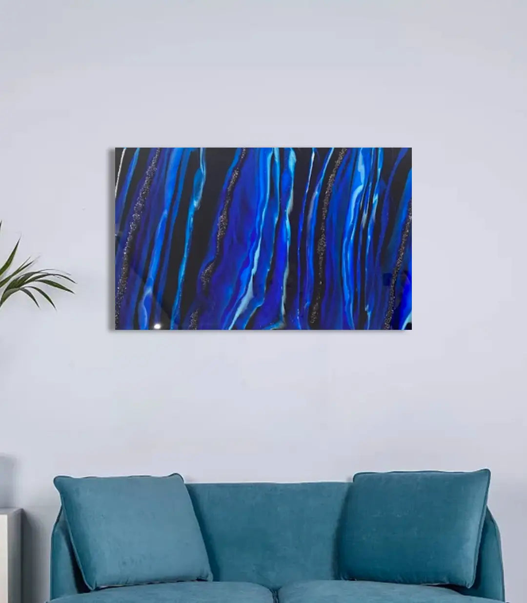 Blue Eclipse - signé par l'artiste Maryam Youssefi – Massinart