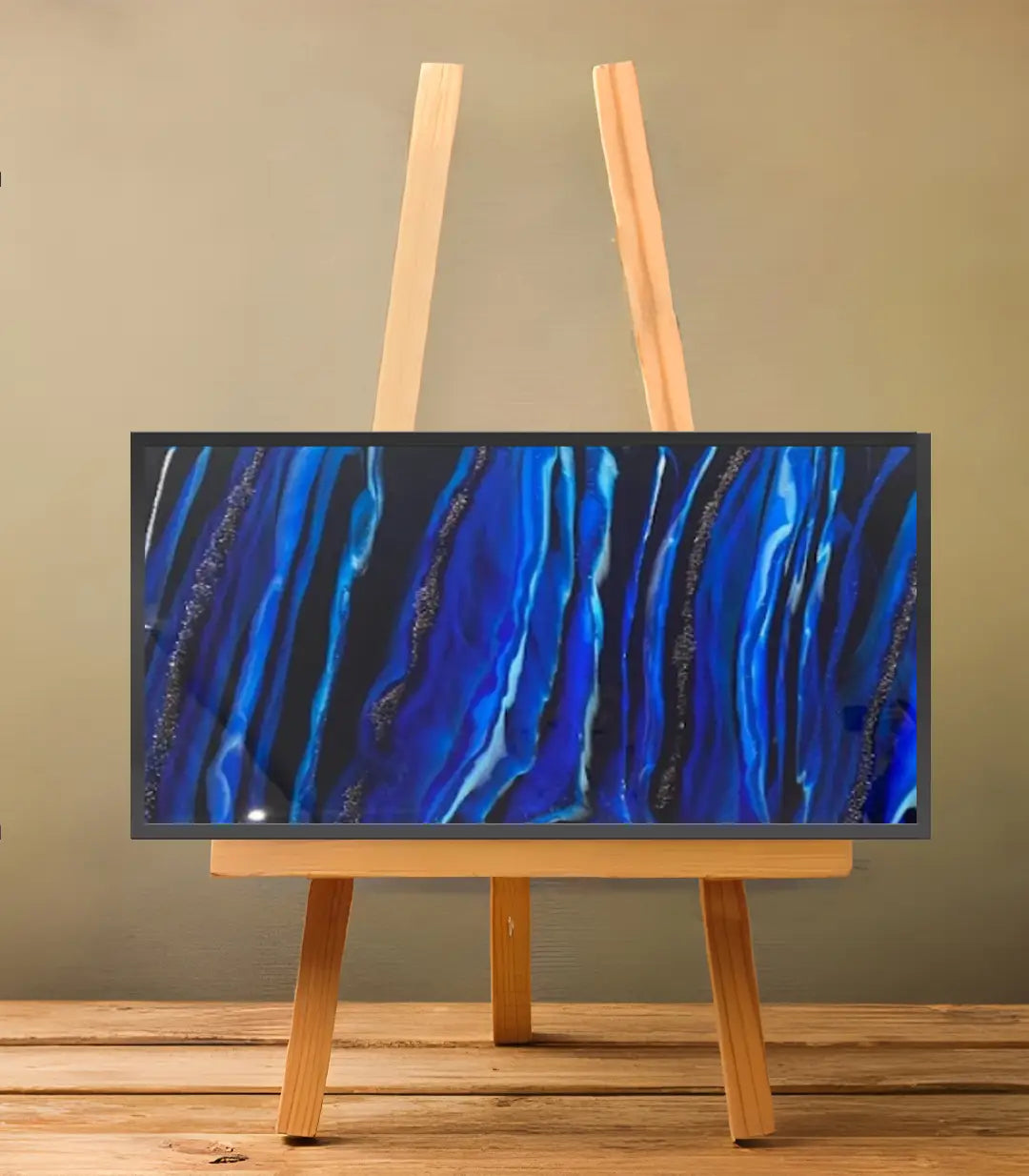 Blue Eclipse - signé par l'artiste Maryam Youssefi – Massinart