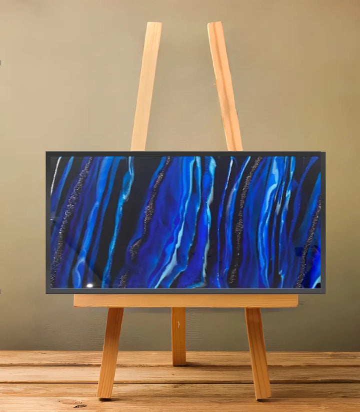 Blue Eclipse - signé par l'artiste Maryam Youssefi