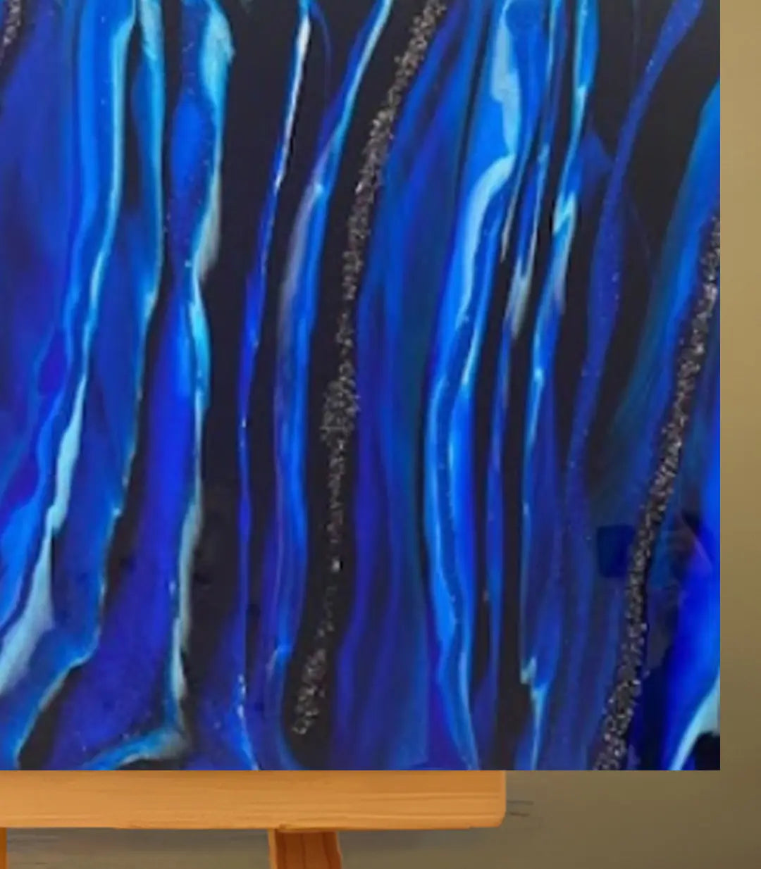 Blue Eclipse - signé par l'artiste Maryam Youssefi – Massinart